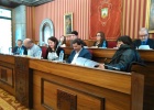Bancada de la oposición en el Pleno del Ayuntamiento.
